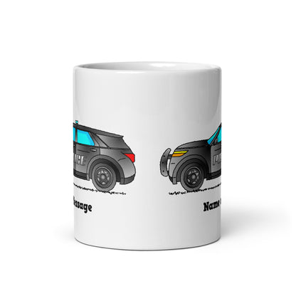 Personalized Police Patrol Car Mug