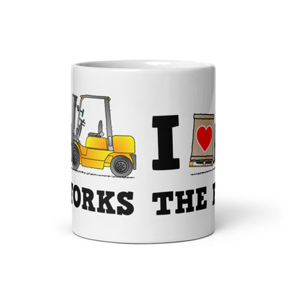 I Love The Forks Valentines Day Mug