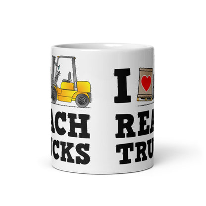 I Heart Reach Trucks Valentines Mug