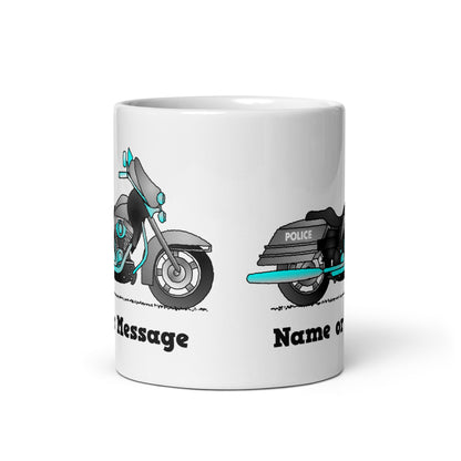 Personalized Police Motorbike Mug