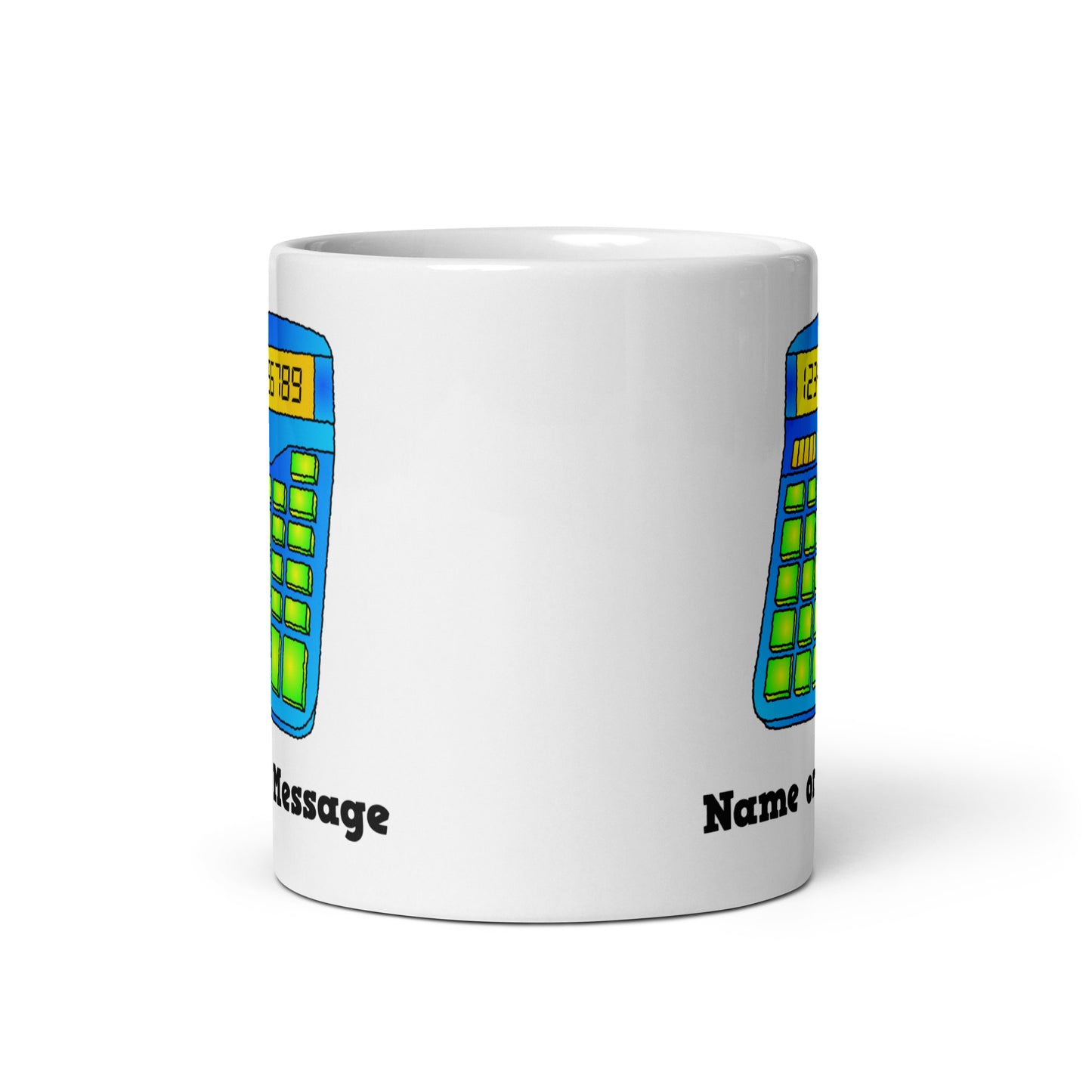 Personalized Teacher Mug - Custom Name Calculator Mug