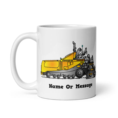 Personalized Asphalt Paver Mug