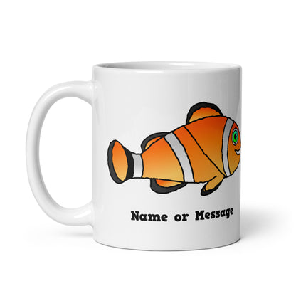 Personalized Orange Clownfish Mug