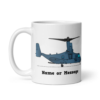 Personalized Tilt-Rotor Osprey Helicopter Mugs