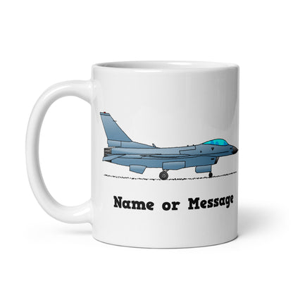 F-16 Falcon Fighter Jet Personalized Mug