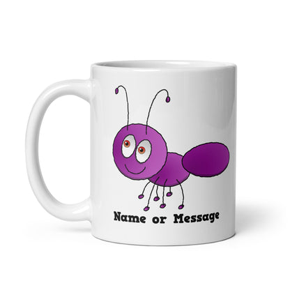 Personalized Purple Ant Mug