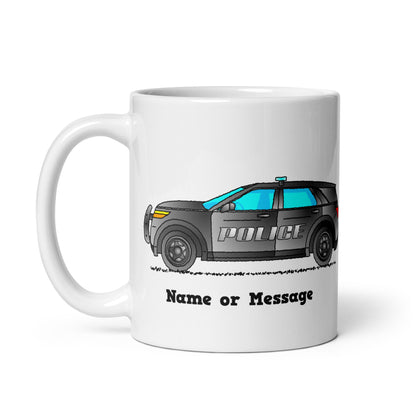 Personalized Police Patrol Car Mug