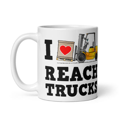 I Heart Reach Trucks Valentines Mug