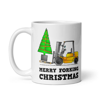 Merry Forking Christmas Mug