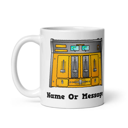 Personalised Gold DJ Mixer Mug