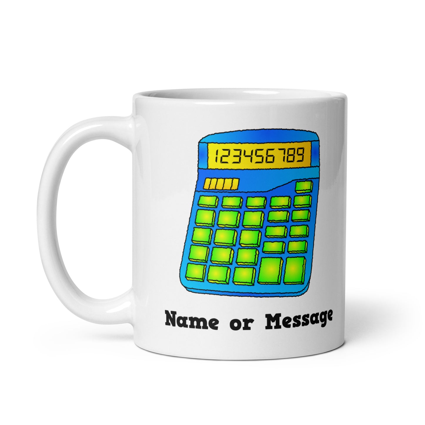 Personalized Teacher Mug - Custom Name Calculator Mug