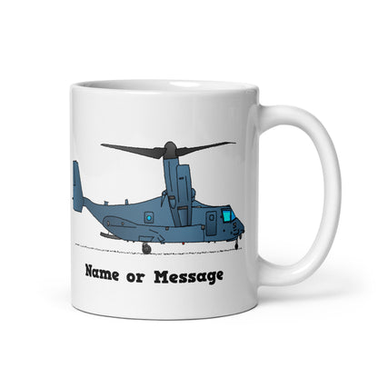 Personalized Tilt-Rotor Osprey Helicopter Mugs