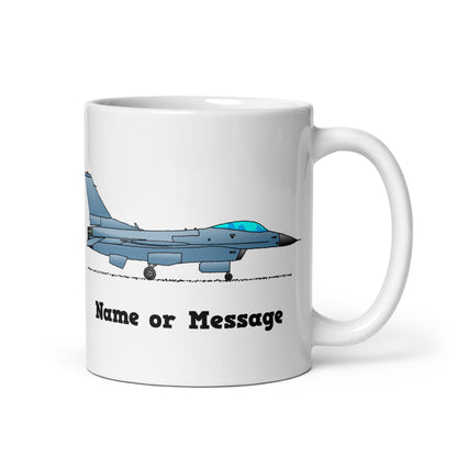 F-16 Falcon Fighter Jet Personalized Mug