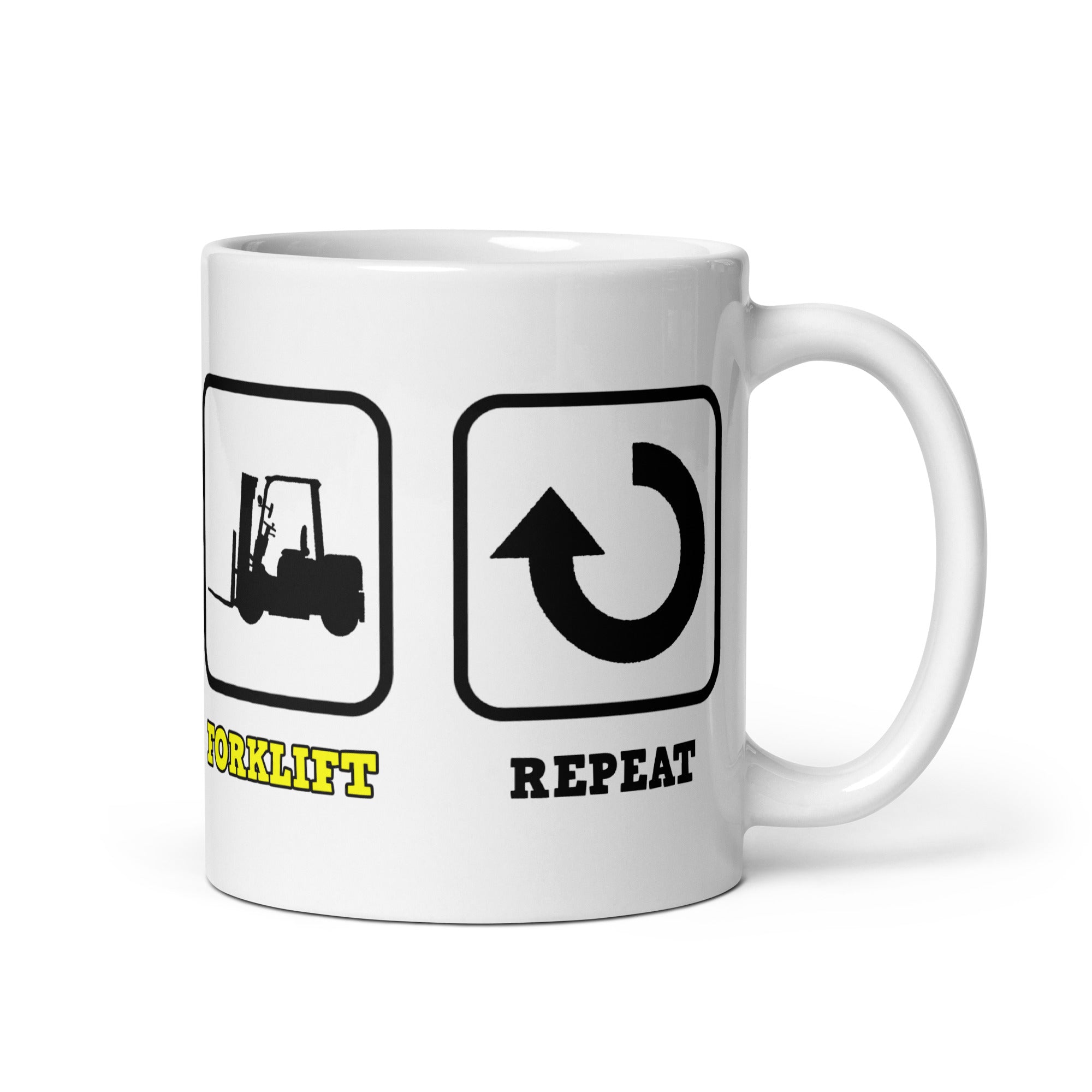 Eat Sleep Forklift Repeat Mug – The Magic Crayons