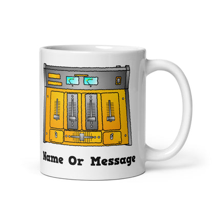 Personalised Gold DJ Mixer Mug