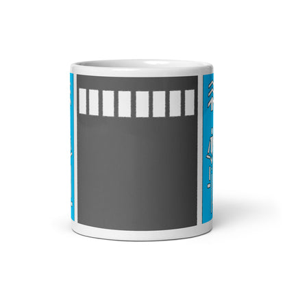 Japanese Blue Cycle Lane Mug