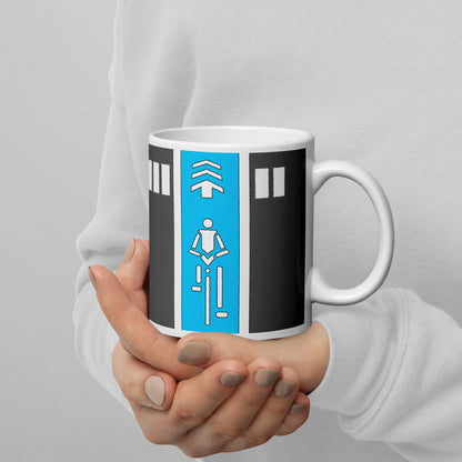 Japanese Blue Cycle Lane Mug