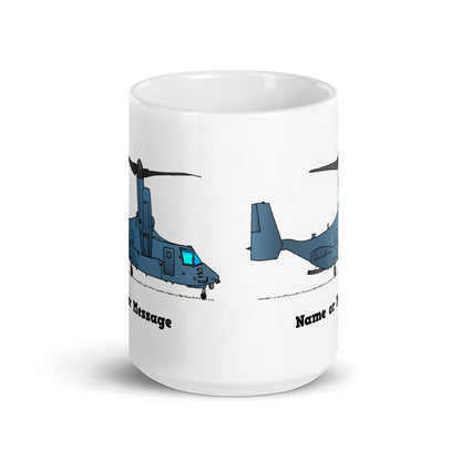 Personalized Tilt-Rotor Osprey Helicopter Mugs