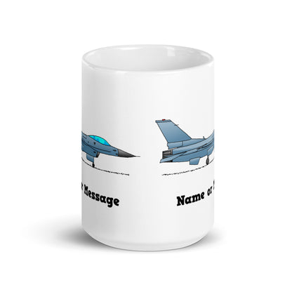 F-16 Falcon Fighter Jet Personalized Mug