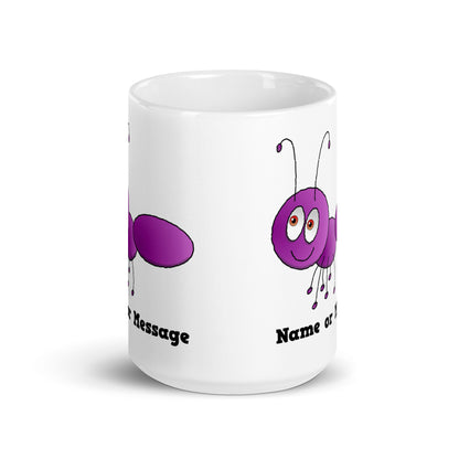 Personalized Purple Ant Mug