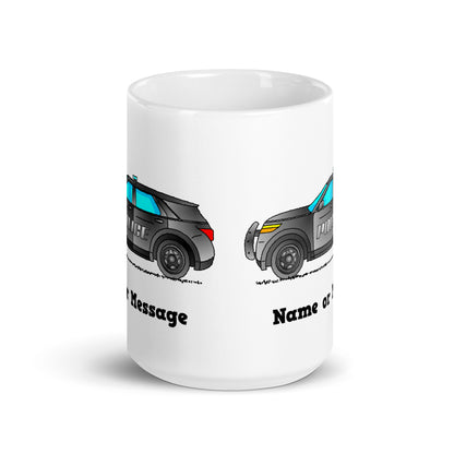 Personalized Police Patrol Car Mug