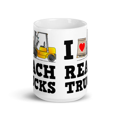 I Heart Reach Trucks Valentines Mug