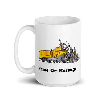 Personalized Asphalt Paver Mug