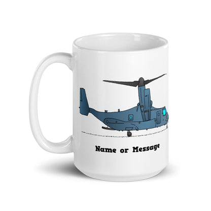 Personalized Tilt-Rotor Osprey Helicopter Mugs