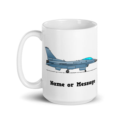 F-16 Falcon Fighter Jet Personalized Mug