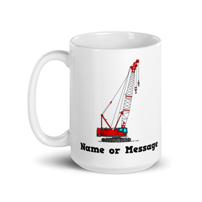 Personalized Red Crawler Crane Mug