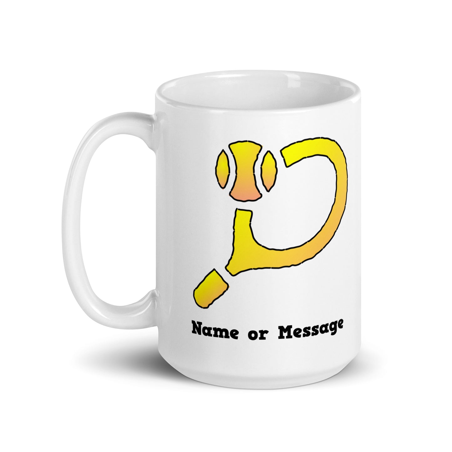 Personalized Yellow Tennis Racket And Ball Mug