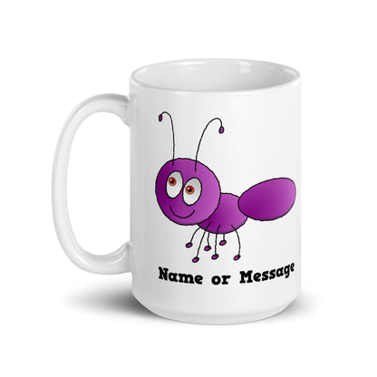 Personalized Purple Ant Mug