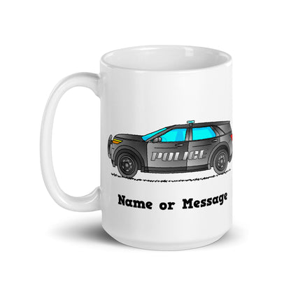 Personalized Police Patrol Car Mug