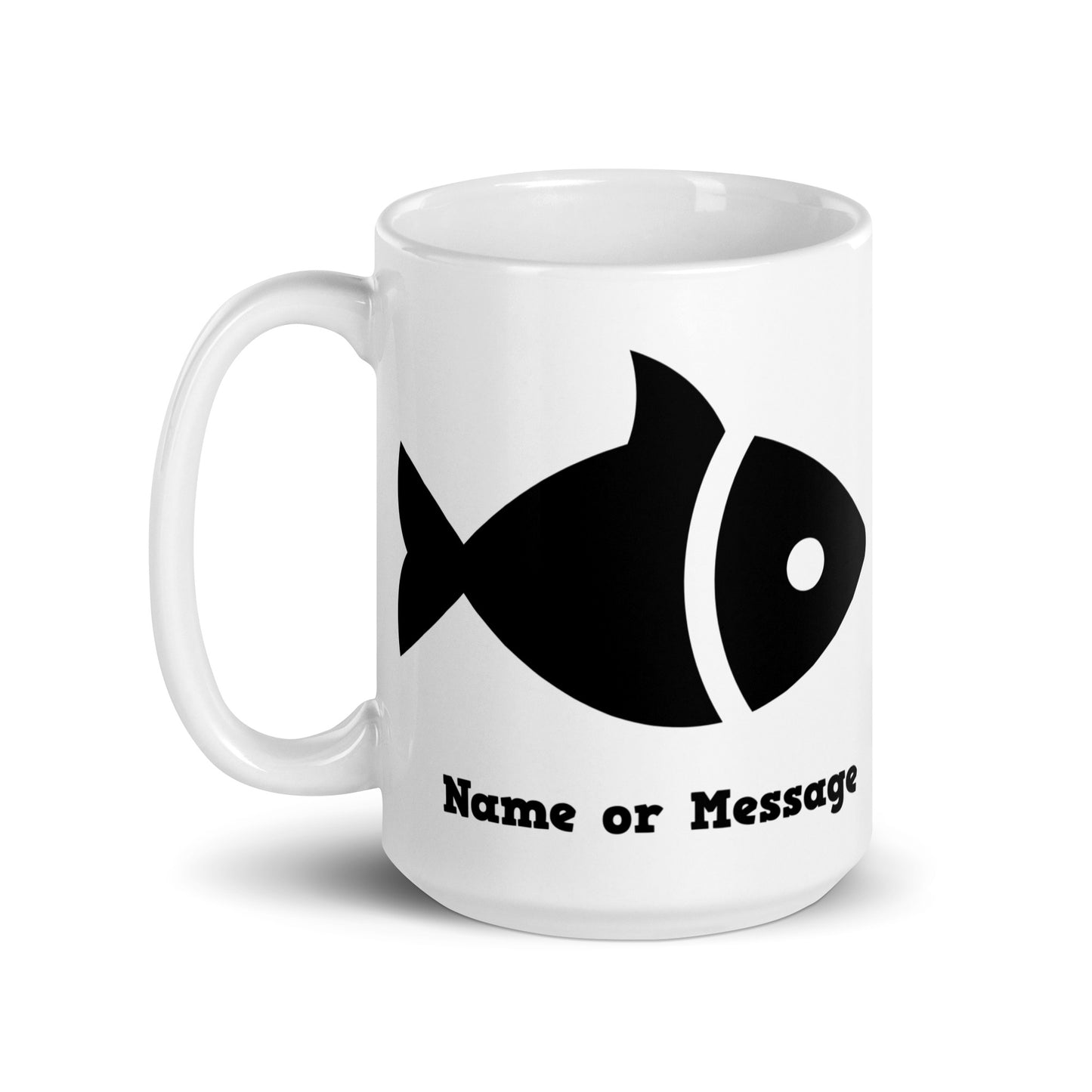 Personalized Big Fish Little Fish Cardboard Box Ravers Mug