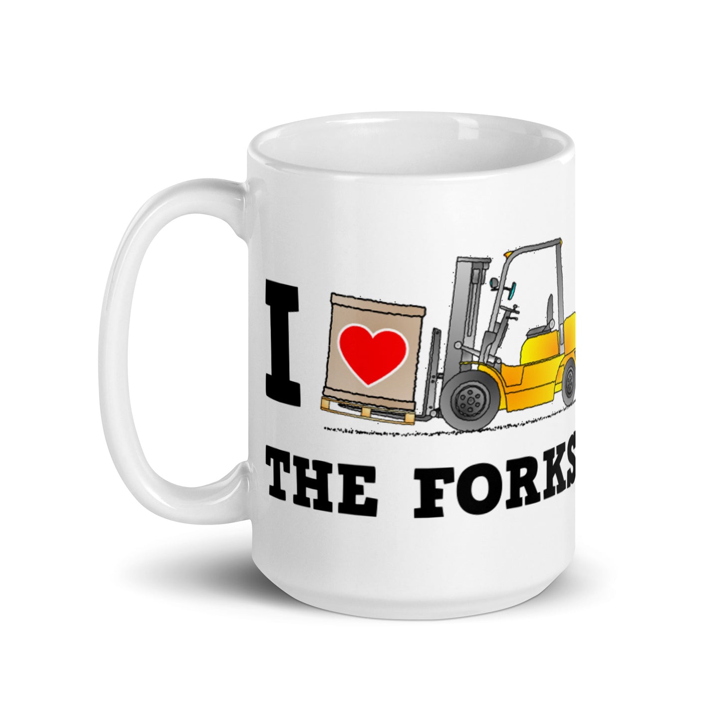 I Love The Forks Valentines Day Mug