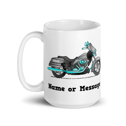 Personalized Police Motorbike Mug