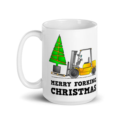 Merry Forking Christmas Mug