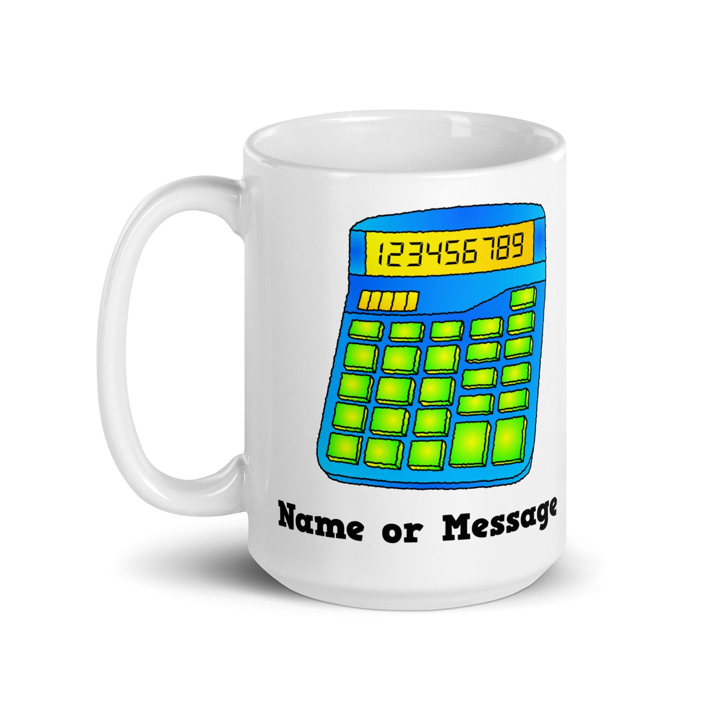 Personalized Teacher Mug - Custom Name Calculator Mug