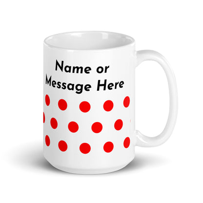 Personalised Polkadot Cyclist Mug