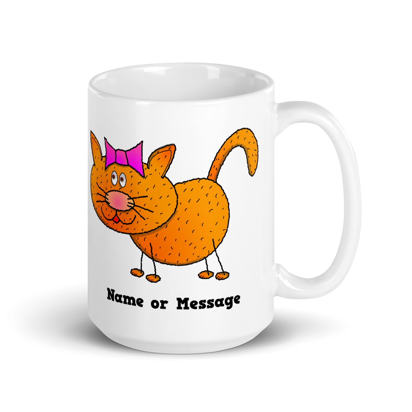 Personalized Cute Orange Cat Mug