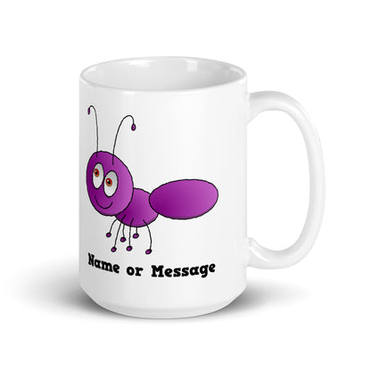 Personalized Purple Ant Mug