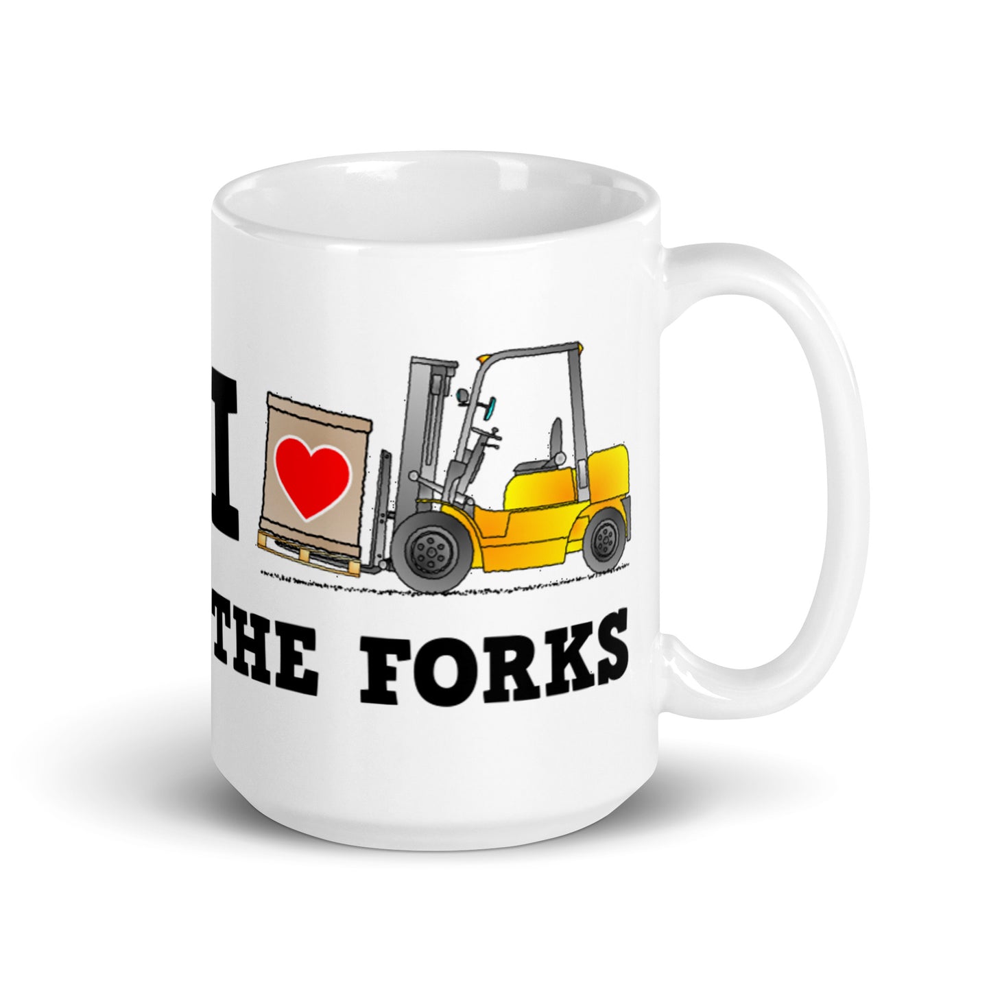 I Love The Forks Valentines Day Mug