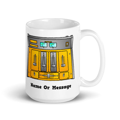 Personalised Gold DJ Mixer Mug