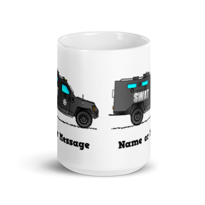 Police SWAT Truck Mug, Personalized M056