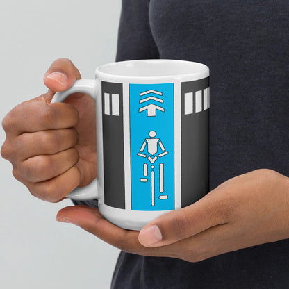 Japanese Blue Cycle Lane Mug