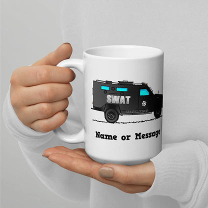 Police SWAT Truck Mug, Personalized M056