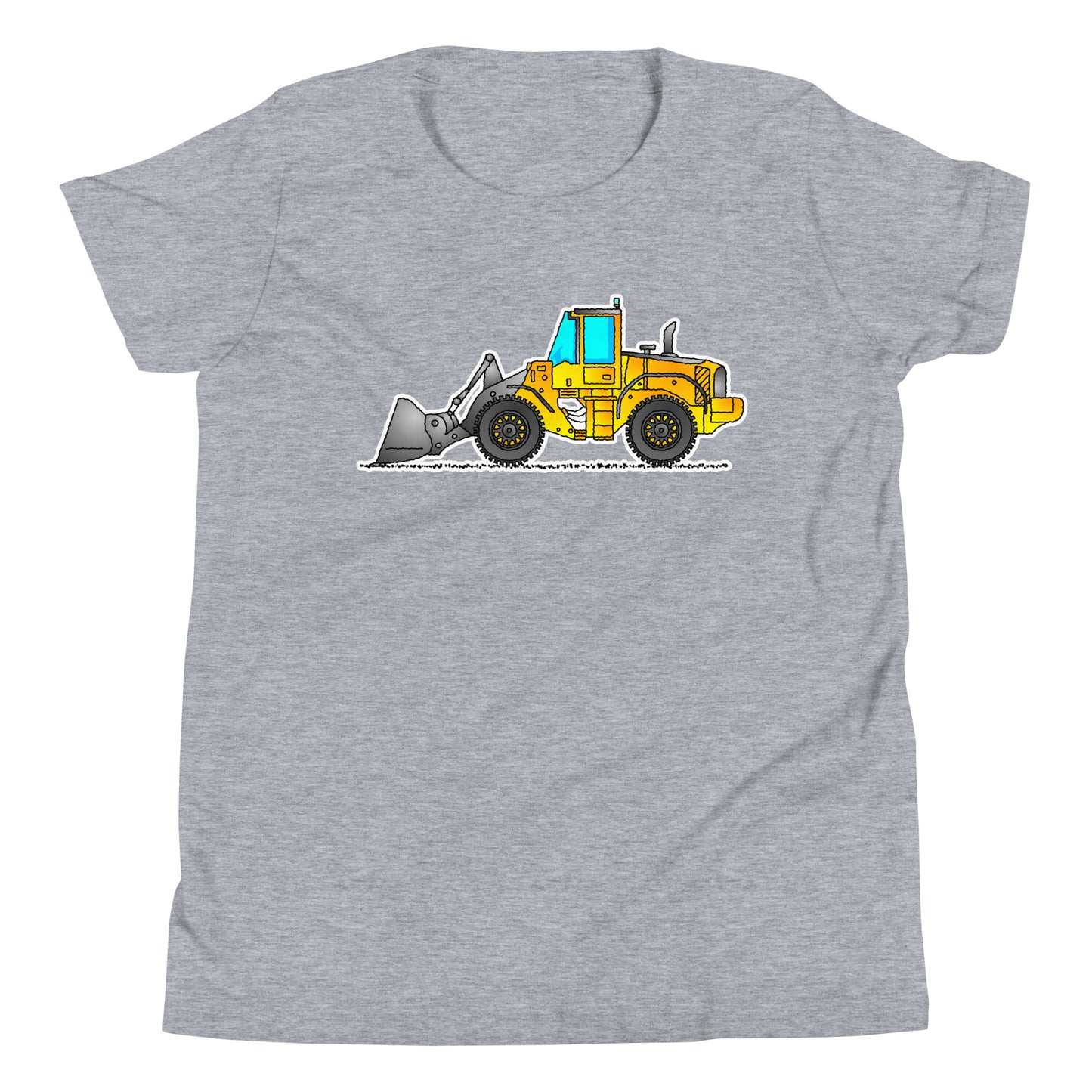 Youth Yellow Wheel Loader T-Shirt