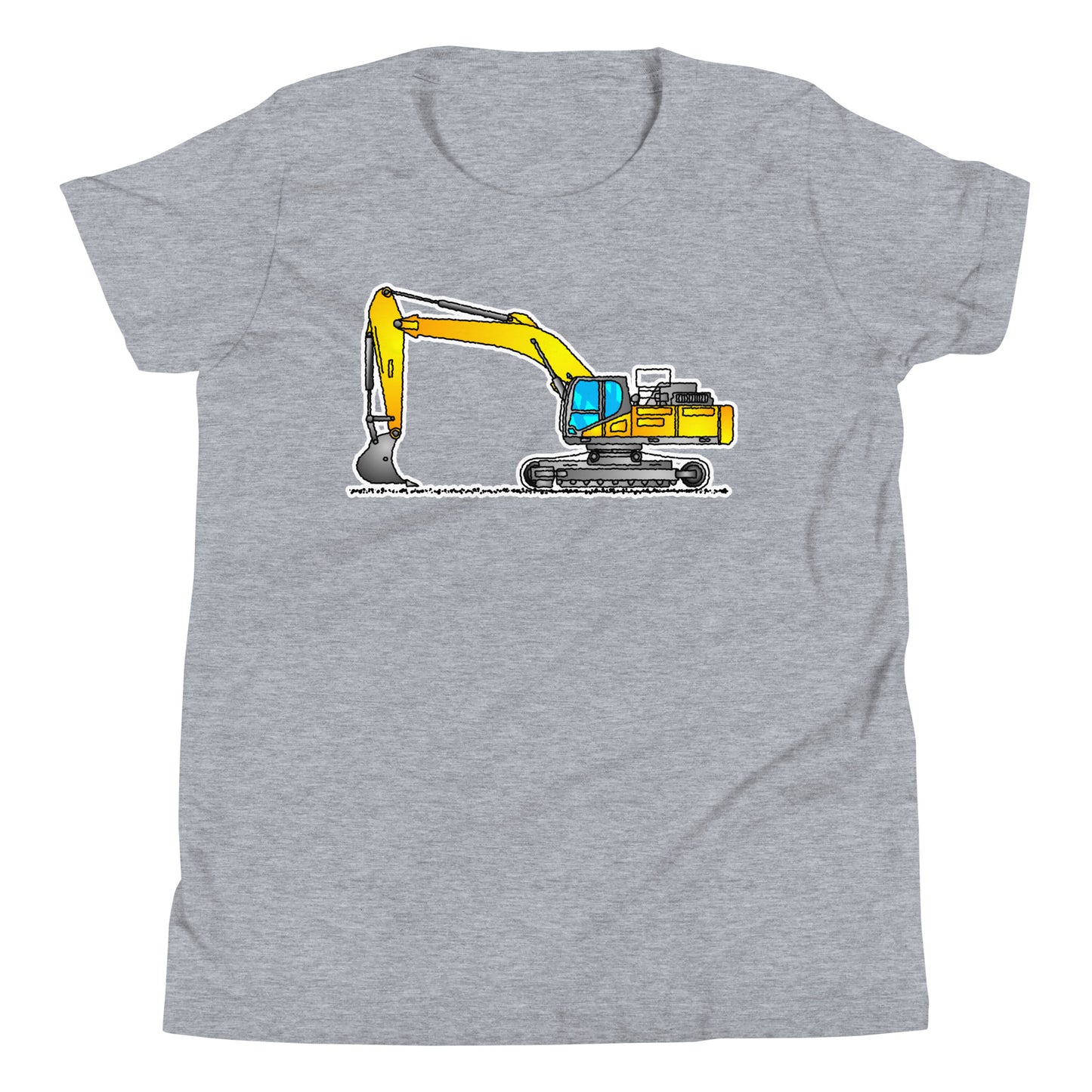 Youth Yellow Excavator T-Shirt