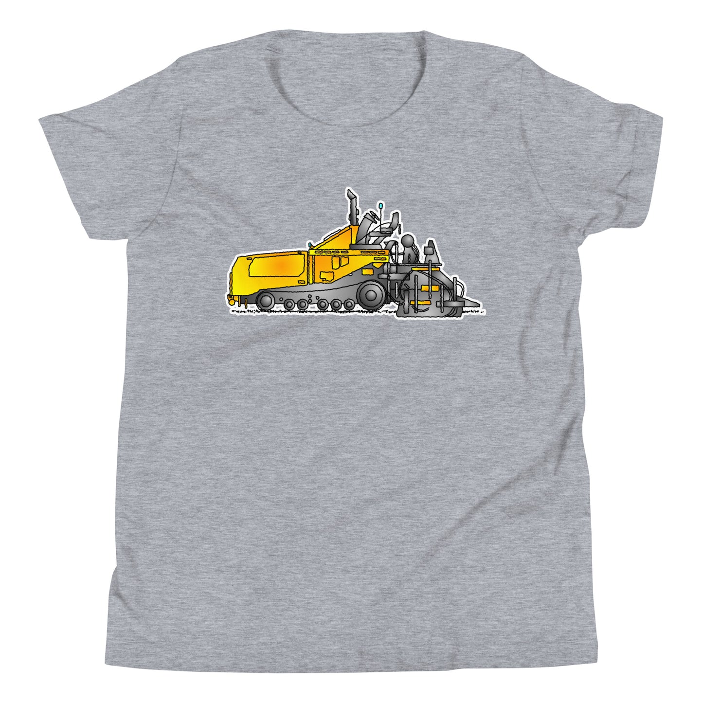 Youth Yellow Asphalt Paver T-Shirt