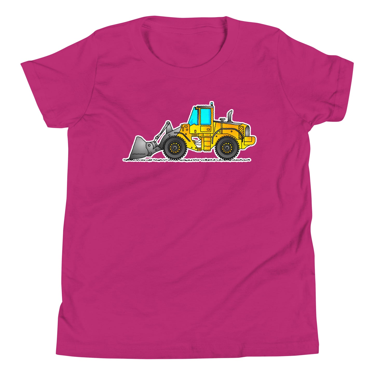 Youth Yellow Wheel Loader T-Shirt